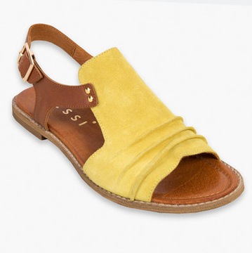 WYPRZEDAŻ NESSI 20707 sandałki żółte 36