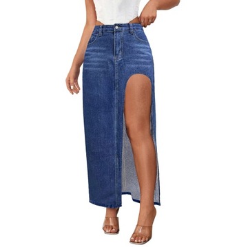 Odkryj Styl Damskiej Spódnicy Jeansowej Z Eleganckim Rozcięciem