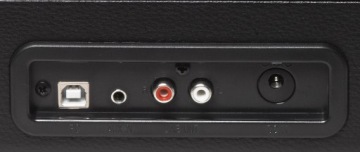 TURN-ПЛЕЕР С РЕТРО MP3 USB ВИНИЛОВЫМИ ДИНАМИКАМИ 2 Вт, ЧЕРНЫМИ