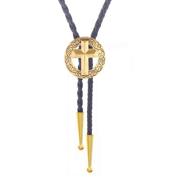 Модный крестовый узор Bolo Tie, аксессуары для мужской и женской одежды