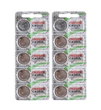 10x Bateria litowa guzikowa Maxell CR2025