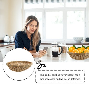 OKRĄGŁY DREWNIANY KOSZ DO PRZECHOWYWANIA SZUM