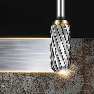FREZY TRZPIENIOWE DO METALU 10SZT WĘGLIK WOLFRAMU