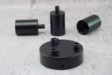 черная матовая рамка E27, лампа-паук в стиле лофт Edison