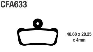 ОРГАНИЧЕСКИЕ ВЕЛОСИПЕДНЫЕ БЛОКИ EBC AVID/SRAM GUIDE R / RS / RSC / T / ULTIMATE