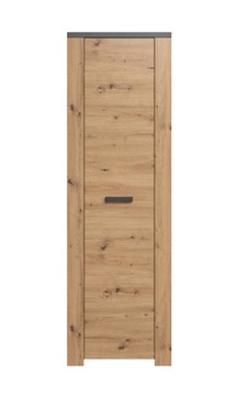 УЗКИЙ ШКАФ, СТОЛБ, КНИЖНЫЙ ШКАФ ЛОФТ, ДУБ АРТИЗАН