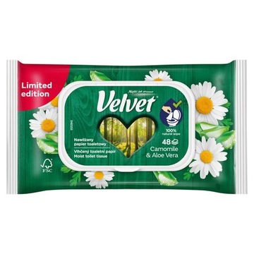 Velvet nawilżający papier toaletowy 48 szt.