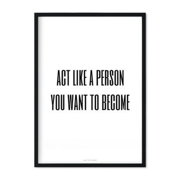 Plakat A4 Motywacyjny Napis Motto Inspo Girl Pwr