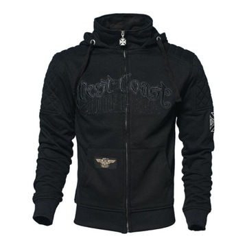 BLUZA WEST COAST CHOPPERS MOTOCYKLOWA CZARNA TOP
