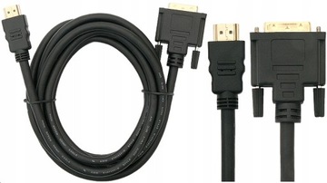 КАБЕЛЬ HDMI - DVI 18+1 ТВ ПК 4K FHD 3м КОНВЕРТЕР МОНИТОР ПРОЕКТОР