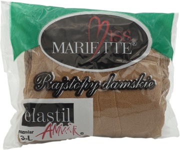 Rajstopy zwykłe elastil 3-L mał.klin miss mariette