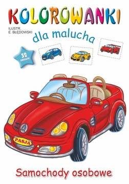 Samochody osobowe. Kolorowanki dla malucha.