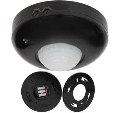 CZUJNIK RUCHU SUFITOWY ŚCIENNY ZMIERZCHU NATYNKOWY PIR LED CZUJKA 360st
