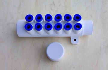 Rozdzielacz kolektor na 12 dysz szybkozłącza jacuzzi spa balii wężyk 8 mm