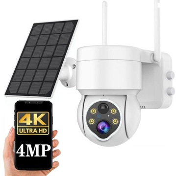 СОЛНЕЧНАЯ IP НАРУЖНАЯ PTZ-КАМЕРА WIFI 4MP ЧЕРНАЯ
