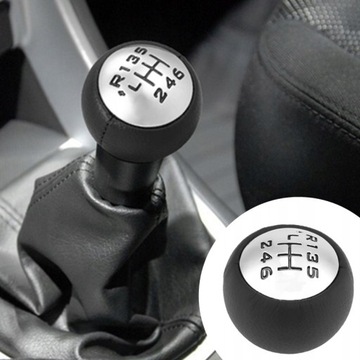 РУЧКА ПЕРЕКЛЮЧЕНИЯ ПЕРЕДАЧ ЧЕРНАЯ ХРОМ 6 PEUGEOT 307 308 407 5008 3008
