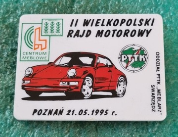 ODZNAKA II WLKP. RAJD MOTOROWY POZNAŃ 1996 PTTK MEBLARZ SWARZĘDZ