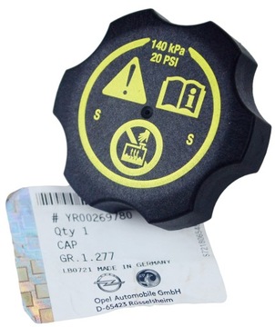 OPEL KOREK ZBIORNICZKA PŁYNU YR00269780 13502353 INSIGNIA ZAFIRA C ASTRA
