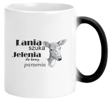 KUBEK ŁANIA SZUKA JELENIA DO KAWY PARZENIA MAGICZNY