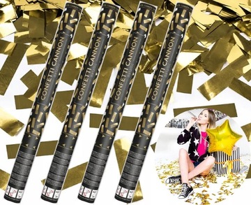 TUBY STRZELAJĄCE na wesele ślub KONFETTI 60cm 4szt