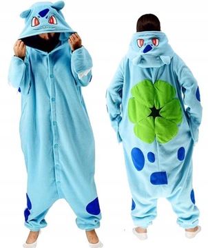 Piżama Onesie KIGURUMI Zwierzątko Bulbasaur