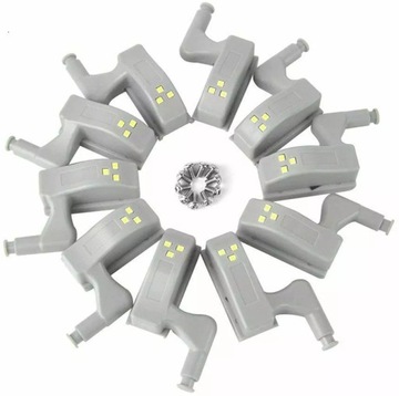 LAMPKI DO SZAFKI SZAFY ZAWIAS DRZWICZKI 3LED 10SZT