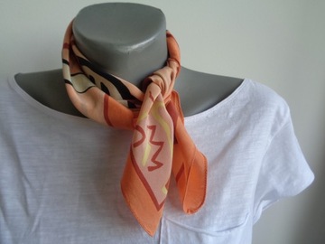 оранжевый шарф гавроска, шелк