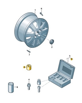 КОЛПАЧКИ ​​ДЛЯ ВИНТОВ 17 VW SET 16+4 ANTI