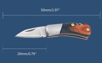 МИНИ НОЖ КАРМАННЫЙ НОЖ БРЕЛОК СТАЛЬ + ДЕРЕВО