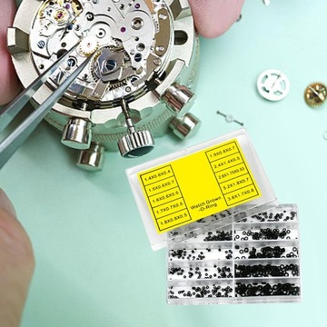1000 sztuk z pudełkiem Zegarek Korona O-ring do użytku domowego Zegarki Sprzęt mechaniczny