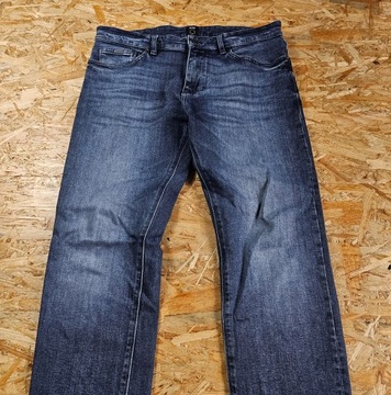 Spodnie Jeansowe HUGO BOSS CANDIANI ITALY Stretch Jeans Denim Dżins 32x32