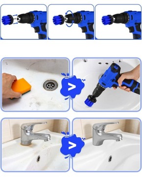 НАБОР ЩЕТКОВ ДЛЯ ЧИСТКИ ПРОВОЛОКИ 8X ДЛЯ ДРЕЛЬ И ОТВЕРТКИ