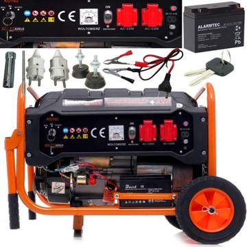 AGREGAT PRĄDOTWÓRCZY GENERATOR 5200W 7KM 230V MIEDŹ ELEKTRYCZNY START 1FAZA