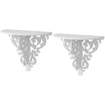 Dekoracyjna ściana biała półka na książki Decor półka ścienna