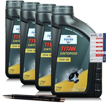 OLEJ FUCHS TITAN SINTOPOID 75W90 4L - DYSTRYBUTOR