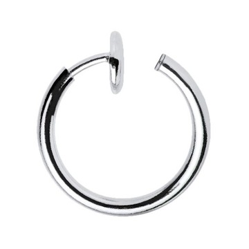 Fake - Kółko z klipsem srebrny