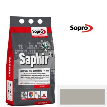 Sopro fuga ELASTYCZNA SAPHIR SZARY 15 2kg