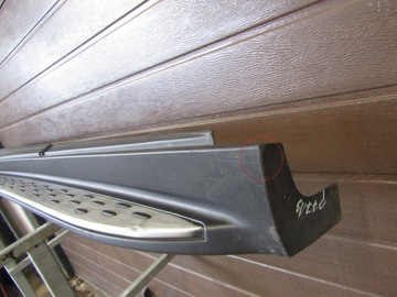 Накладка порога левая Mercedes ML 166 10-15 GLE 15-