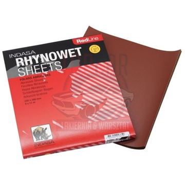 INDASA RED LINE PAPIER WODNY P1500 3szt