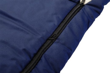 Детский спальный мешок утепленный, темно-синий СКИДКА