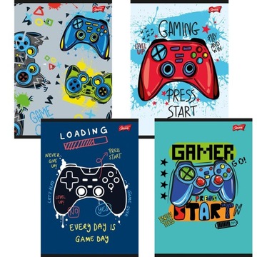Zeszyt w kratkę A5 Unipap 16 kartek GAME