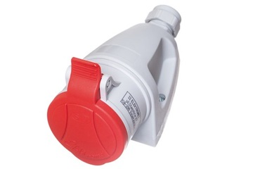 Gniazdo siłowe stałe n/t 16A 5P 400V IP44 GSM 16/5 Elektromet
