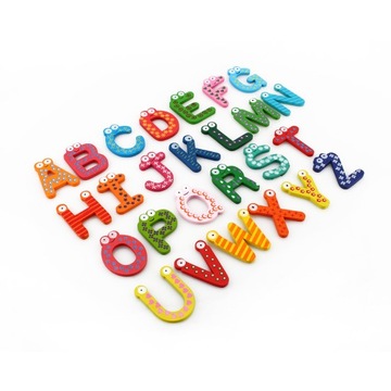 MAGNESY NA LODÓWKĘ MAGNES PUZZLE ALFABET