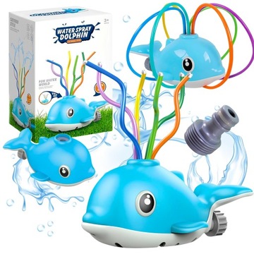 Садовая игрушка-разбрызгиватель для детей, шланг для разбрызгивания дельфина на лето