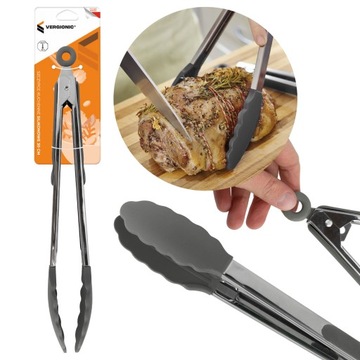 КУХОННЫЕ ЩИПЦЫ для жарки мяса, силиконовые ручки.