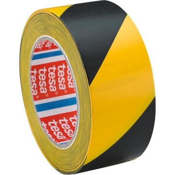 Tesa 4169 żółto-czarna taśma ostrzeg. 33mx50mm (6 szt.)