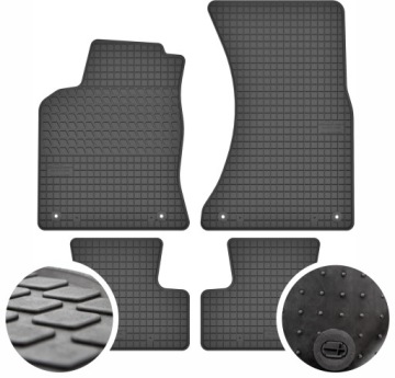 Gumové Koberce pro Audi Q5 I, určené +stopky
