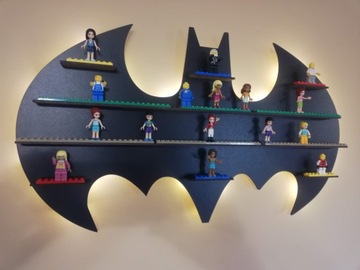 Lampka Półka BATMAN TAŚMA klocki + gratis