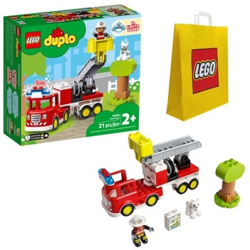 LEGO DUPLO BLOCKS 10969 ПОЖАРНАЯ МАШИНА ПОЖАРНАЯ МАРКА ДЛЯ ДЕТЕЙ + СУМКА