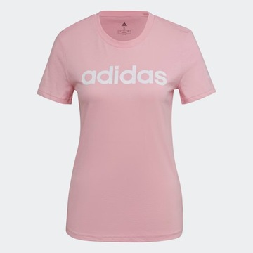 T-shirt damski ADIDAS różowy z logo XS